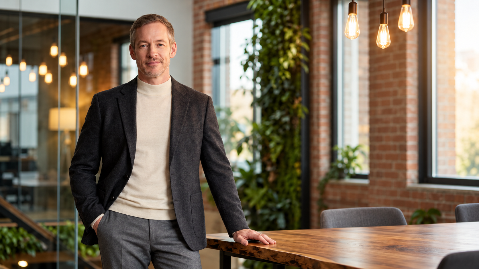 Thinking Aloudly founder in a modern workspace